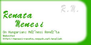 renata menesi business card